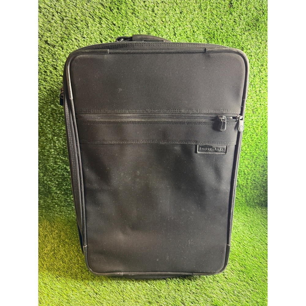 Briggs‎ & Riley Black Ballistic Nylon Rolling Carry On Luggage Outsider Handle